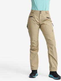 RevolutionRace > Housut > Sade- Ja Kuorihousut – Beige – Silence Proshell 3L Pants Naiset Khaki, Koko:L