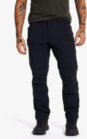 RevolutionRace Softshell-housut – Musta – Edge Stretch Pants Miehet Black, Koko:L
