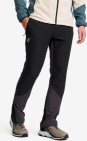 RevolutionRace > Softshell-housut – Musta – Ridge Trek Stretch Pants Miehet Black/Anthracite, Koko:S