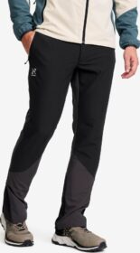 RevolutionRace Softshell-housut – Musta – Ridge Trek Stretch Pants Miehet Black/Anthracite, Koko:S