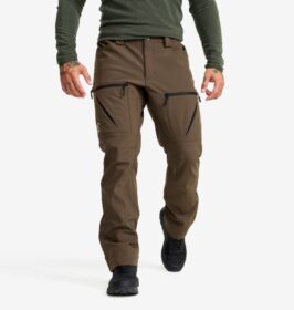 RevolutionRace Softshell-housut – Ruskea – Hiball Softshell Pants Miehet Mud, Koko:3XL