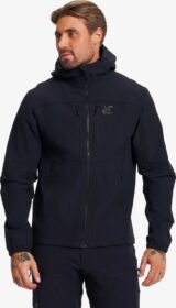 RevolutionRace Softshell-takit – Musta – Edge Stretch Jacket Miehet Black, Koko:2XL