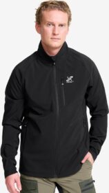 RevolutionRace Softshell-takit – Musta – Exciter Stretch Jacket Miehet Black, Koko:L