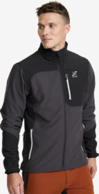 RevolutionRace > Softshell-takit – Musta – Ridge Trek Stretch Jacket Miehet Black/Anthracite, Koko:XS
