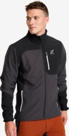 RevolutionRace > Softshell-takit – Musta – Ridge Trek Stretch Jacket Miehet Black/Anthracite, Koko:3XL