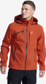 RevolutionRace > Softshell-takit – Oranssi – Hiball Softshell Jacket Miehet Rooibos Tea, Koko:L