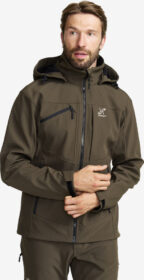 RevolutionRace > Softshell-takit – Ruskea – Hiball Softshell Jacket Miehet Mud, Koko:2XL