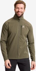 RevolutionRace > Softshell-takit – Vihreä – Exciter Stretch Jacket Miehet Grape Leaf, Koko:XS