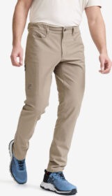 RevolutionRace Ulkoilufarkut – Beige – Surround Stretch Pants Miehet Brindle, Koko:2XL