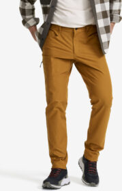 RevolutionRace Ulkoilufarkut – Ruskea – Surround Stretch Pants Miehet Golden Brown, Koko:XL