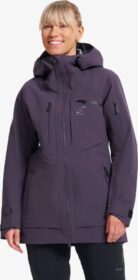 RevolutionRace Takit > Sade- Ja Kuoritakit – Liila – Cyclone Long 3L Jacket Naiset Nightshade, Koko:4XL