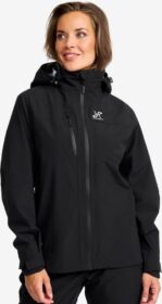 RevolutionRace > Takit > Sade- Ja Kuoritakit – Musta – Cloud 3L Shell Jacket Naiset Black, Koko:XL