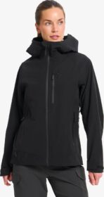 RevolutionRace Takit > Sade- Ja Kuoritakit – Musta – Cyclone Light 3L Shell Jacket Naiset Black, Koko:XL