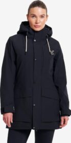 RevolutionRace > Takit > Sade- Ja Kuoritakit – Musta – Status 2L Parka Naiset Black, Koko:L