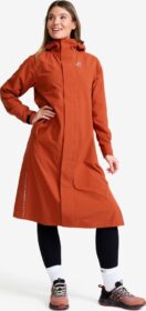 RevolutionRace > Takit > Sade- Ja Kuoritakit – Oranssi – Cloud 3L Long Shell Parka Naiset Rusty Orange, Koko:XS