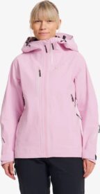 RevolutionRace Takit > Sade- Ja Kuoritakit – Pinkki – Cyclone 3L Shell Jacket Naiset Pink Mist, Koko:2XL
