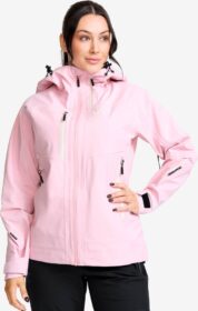 RevolutionRace > Takit > Sade- Ja Kuoritakit – Pinkki – Cyclone 3L Shell Jacket Naiset Pink Mist, Koko:4XL