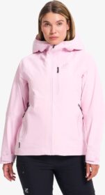 RevolutionRace Takit > Sade- Ja Kuoritakit – Pinkki – Cyclone Light 3L Shell Jacket Naiset Pink Mist, Koko:M