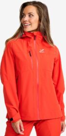 RevolutionRace Takit > Sade- Ja Kuoritakit – Punainen – Cloud 3L Shell Jacket Naiset Aurora Red, Koko:L