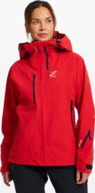 RevolutionRace > Takit > Sade- Ja Kuoritakit – Punainen – Cyclone 3L Shell Jacket Naiset Aura Red, Koko:XL