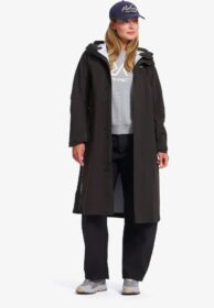 RevolutionRace Takit > Sade- Ja Kuoritakit – Ruskea – Cyclone Light 3L Long Parka Naiset Espresso, Koko:S