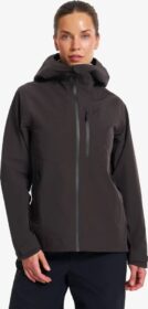 RevolutionRace Takit > Sade- Ja Kuoritakit – Ruskea – Cyclone Light 3L Shell Jacket Naiset Espresso, Koko:XL