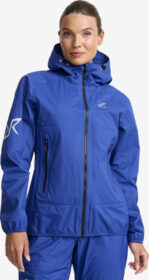 RevolutionRace > Takit > Sade- Ja Kuoritakit – Sininen – Arcade 3L Lightweight Jacket Naiset Surf the Web, Koko:3XL