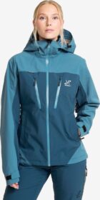 RevolutionRace > Takit > Sade- Ja Kuoritakit – Sininen – Silence Proshell 3L Jacket Naiset Moonlit Ocean/Blue Ashes, Koko:2XL