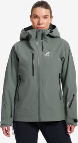 RevolutionRace Takit > Sade- Ja Kuoritakit – Vihreä – Cyclone 3L Shell Jacket Naiset Balsam Green, Koko:L