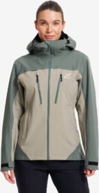 RevolutionRace Takit > Sade- Ja Kuoritakit – Vihreä – Silence Proshell 3L Jacket Naiset Balsam Green/Shadow, Koko:XL