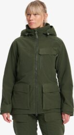 RevolutionRace Takit > Sade- Ja Kuoritakit – Vihreä – Trace Silent Pro 2L Jacket Naiset Deep Depths, Koko:2XL