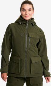 RevolutionRace > Takit > Sade- Ja Kuoritakit – Vihreä – Trace Silent Pro 2L Jacket Naiset Deep Depths, Koko:S