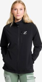 RevolutionRace > Takit > Softshell-takit – Musta – Exciter Stretch Jacket Naiset Black, Koko:XL