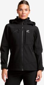 RevolutionRace > Takit > Softshell-takit – Musta – Hiball Softshell Jacket Naiset Black, Koko:M