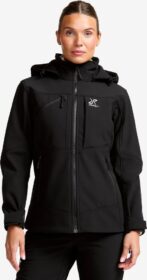 RevolutionRace Takit > Softshell-takit – Musta – Hiball Softshell Jacket Naiset Black, Koko:XL
