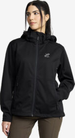 RevolutionRace > Takit > Softshell-takit – Musta – Responder Softshell Jacket Naiset Black, Koko:L