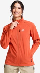 RevolutionRace > Takit > Softshell-takit – Oranssi – Exciter Stretch Jacket Naiset Mecca Orange, Koko:3XL
