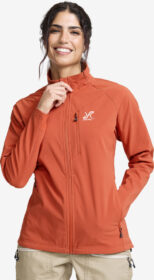 RevolutionRace > Takit > Softshell-takit – Oranssi – Exciter Stretch Jacket Naiset Mecca Orange, Koko:XL