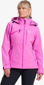 RevolutionRace Takit > Softshell-takit – Pinkki – Hiball Softshell Jacket Naiset Phlox Pink, Koko:XS