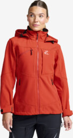 RevolutionRace > Takit > Softshell-takit – Punainen – Hiball Softshell Jacket Naiset Aurora Red, Koko:L
