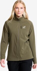 RevolutionRace > Takit > Softshell-takit – Vihreä – Exciter Stretch Jacket Naiset Grape Leaf, Koko:XS