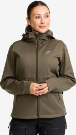 RevolutionRace > Takit > Softshell-takit – Vihreä – Responder Softshell Jacket Naiset Light Moss Gray, Koko:XL