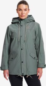 RevolutionRace > Takit > Tuulitakit – Vihreä – Shalloon Jacket Naiset Balsam Green, Koko:S