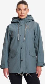 RevolutionRace > Takit > Tuulitakit – Vihreä – Shalloon Jacket Naiset Balsam Green, Koko:XL