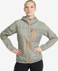 RevolutionRace > Takit > Tuulitakit – Vihreä – Speed Hooded Windbreaker Naiset Shadow, Koko:XL
