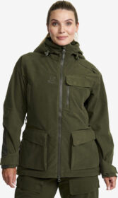 RevolutionRace > Takit > Sade- Ja Kuoritakit – Vihreä – Trace Silent Pro 2L Jacket Naiset Deep Depths, Koko:XS