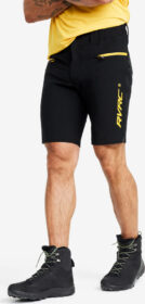RevolutionRace Trail Pro Shorts Miehet Black/Yellow, Koko:XL – > Shortsit