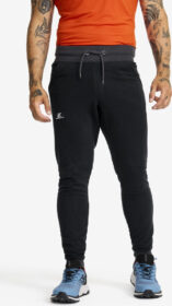 RevolutionRace Olohousut – Musta – Trekker Fleece Pants Miehet Black/Anthracite, Koko:S