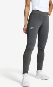 RevolutionRace Trikoot – Harmaa – Pace Wind Tights Naiset Magnet, Koko:S