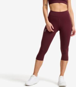 RevolutionRace Trikoot – Liila – Flow High-waisted Capri Leggings Naiset Winetasting, Koko:M